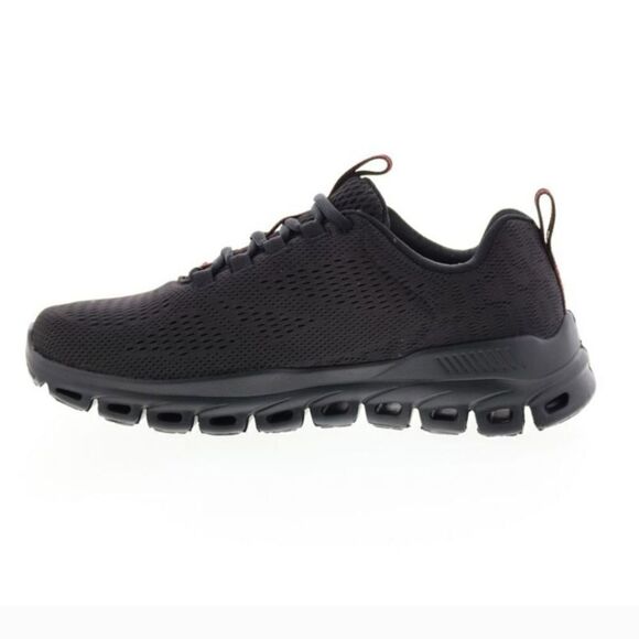 Skechers Men\'s Black Glide-Step Fasten Up Black Shoes Sz 8 main image 10